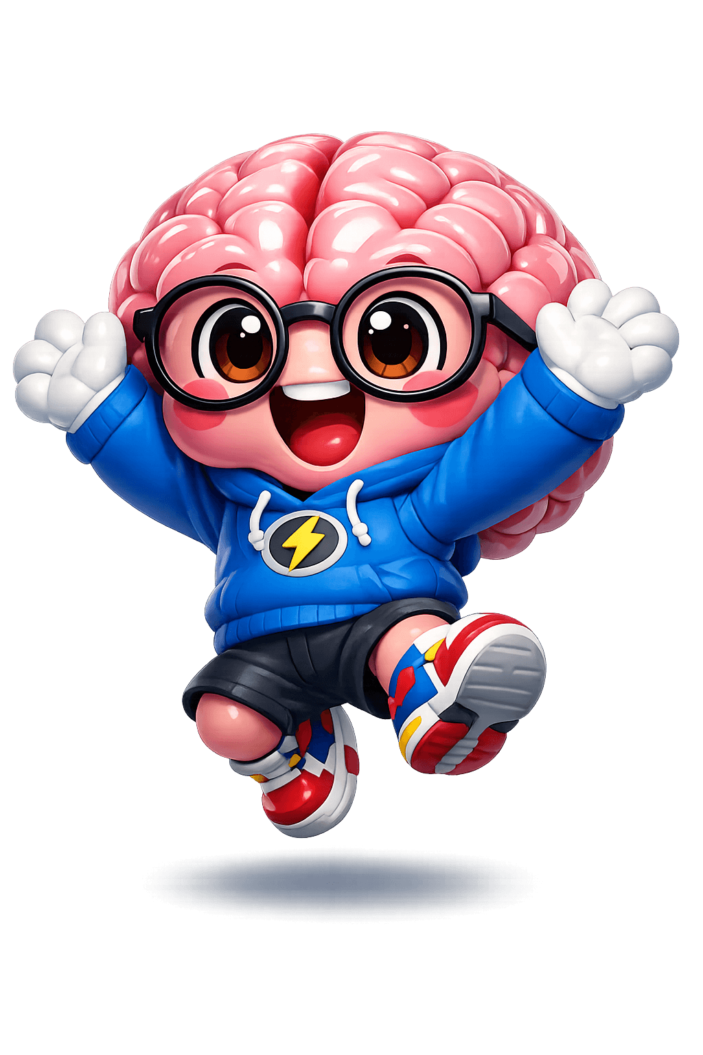 Brainy mascot — friends mode